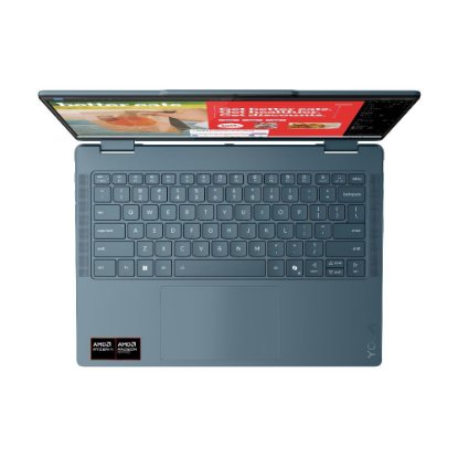 Laptop LENOVO Yoga 7 2-u-1 83JR0020SC / Ryzen AI 7 350, 32GB, 1TB SSD, AMD Radeon Graphics, 14" 2,8K 120Hz OLED Touch, Windows 11, plavi