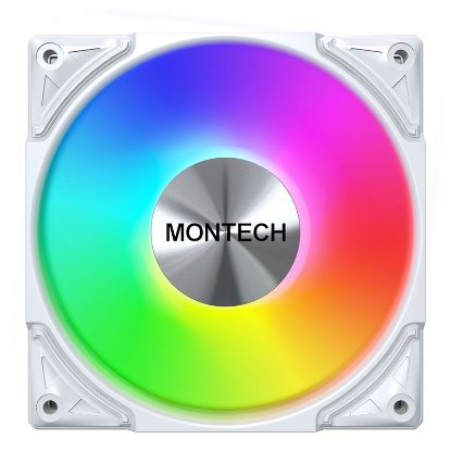 Ventilator MONTECH Metal Pro 12 ARGB, PWM, 120mm, 2200 okr/min, RGB, bijeli