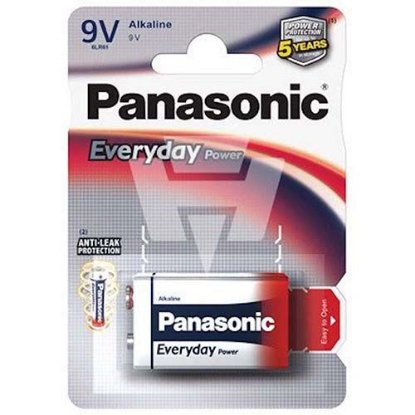 Baterija PANASONIC, 6LF22EPS/1BP, 1 baterija, 9V