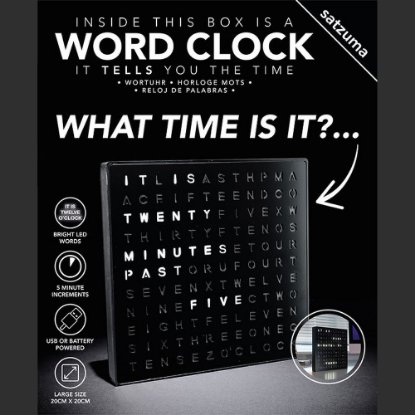Sat SATZUMA Word Clock