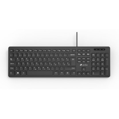 Tipkovnica OCTIO Pro K350U, USB, crna