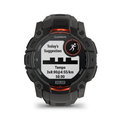 Pametni sat GARMIN Instinct 3 Solar 50mm, GPS, HR, pametne obavijesti, crni