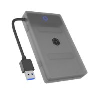Eksterno kućište ICY BOX IB-AC603b-U3, USB 3.0 (M) na 2.5" SATA (M), siva zaštitna futrola