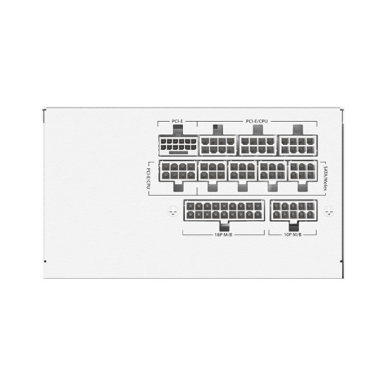 Napajanje 850W, ANTEC GSK850 V2 White EC, ATX 3.1, 120mm vent., 80+ Gold, modularno, bijelo