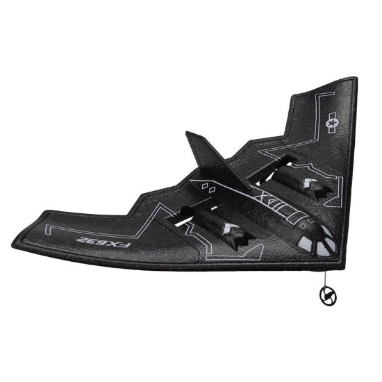 Avion na daljinsko upravljanje JACKO TOYS B-2 Spirit Stealth Bomber, crni