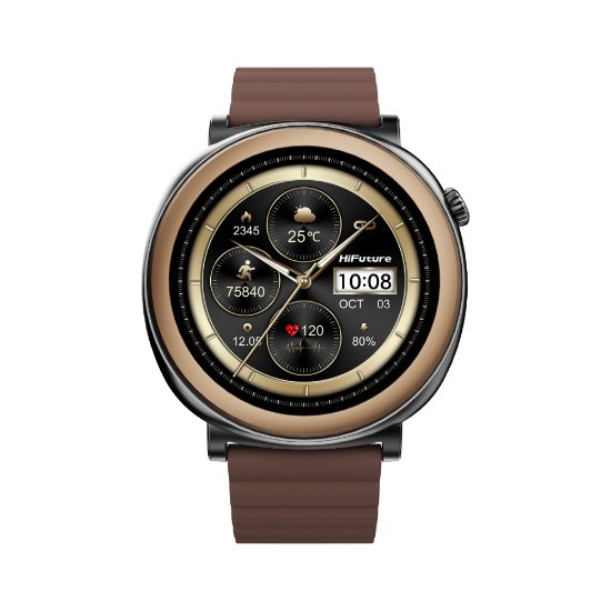 Pametni sat HIFUTURE Aurora, pametne obavijesti, smeđi