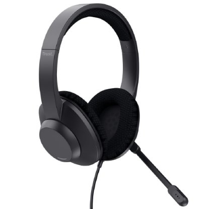 Slušalice TRUST Ayda Max Headset, žične, crne