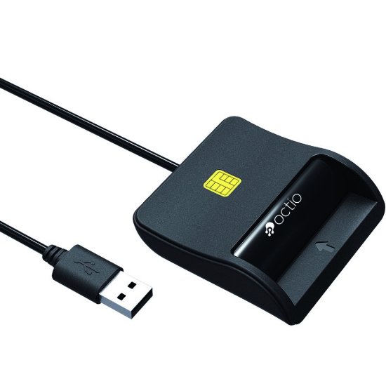 Čitač pametnih kartica OCTIO R305A, USB-A, crni