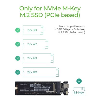 Eksterno kućište ICY BOX IB-1817Ma-C31, M.2 NVMe SSD, USB-C, srebrno