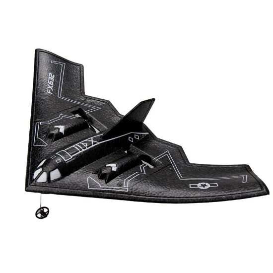 Avion na daljinsko upravljanje JACKO TOYS B-2 Spirit Stealth Bomber, crni