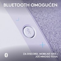 Slušalice LOGITECH Gaming G321, bežične, BT, USB, bijele