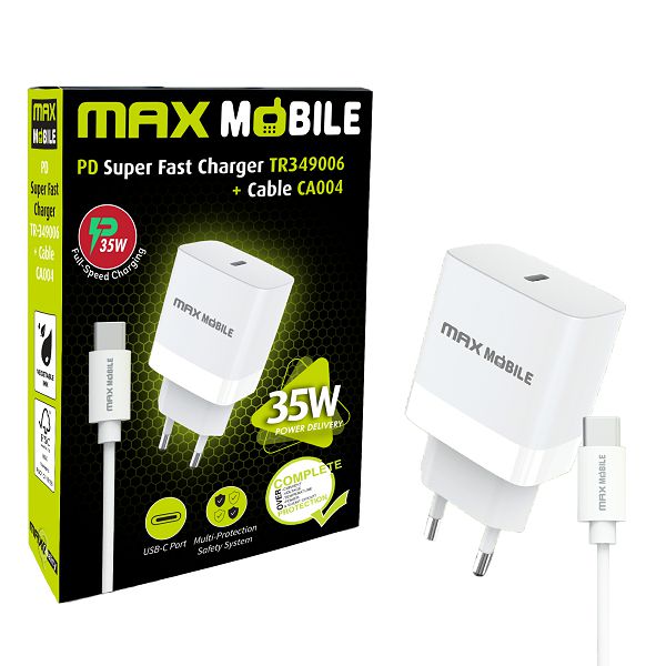 Kućni punjač MAXMOBILE PD Super Fast Charge, US | Links