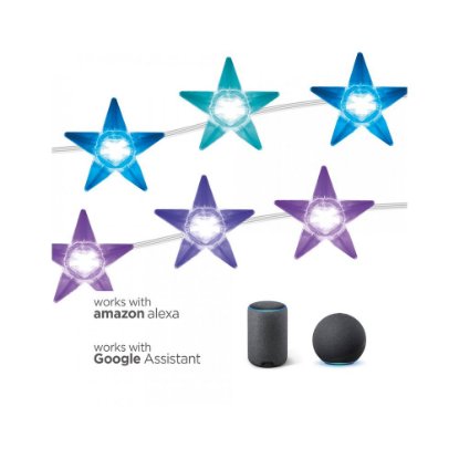 Dekorativna rasvjeta KSIX Star, 20 lumena, RGBIC, daljinski upravljač, 5m