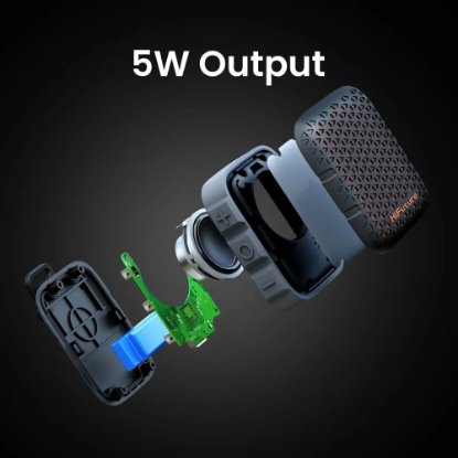 Zvučnik HIFUTURE Pocket S, bluetooth, vodootporan, 5W, bijelo-sivi