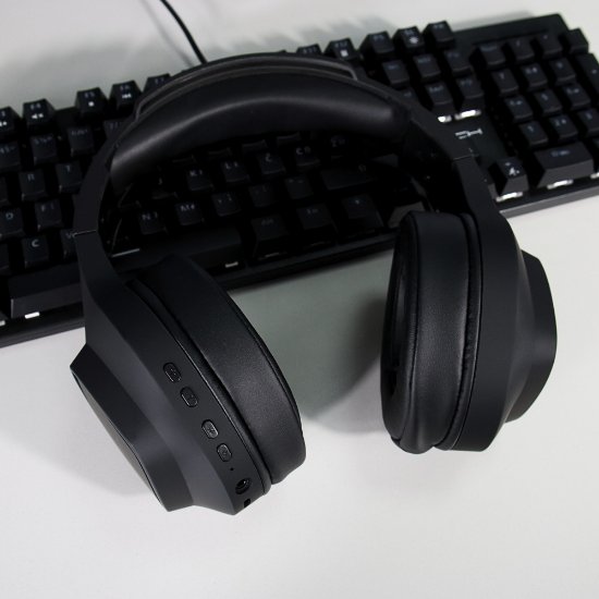 Slušalice EPOCH Nix, RGB, bežične, crne