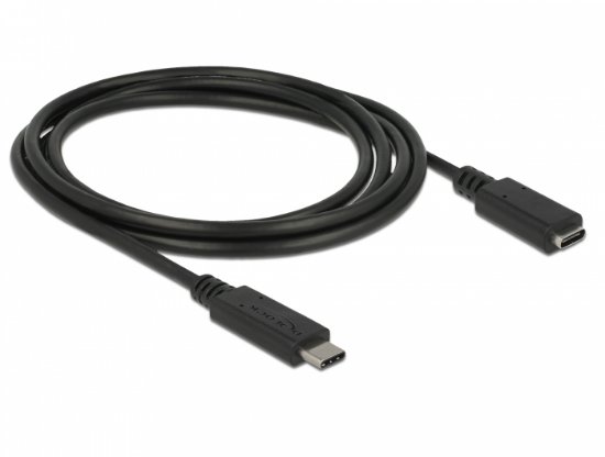 Kabel DELOCK, USB-C 3.1 (M) na USB-C 3.1 (Ž), 1.5m, crni