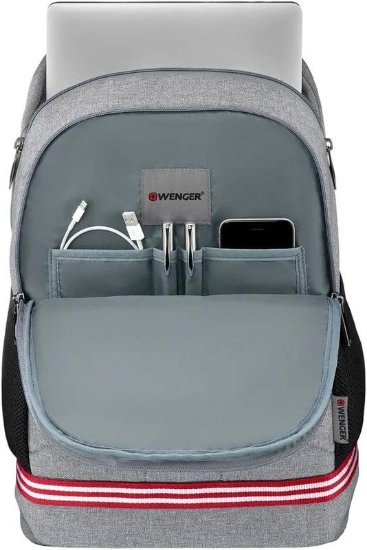 Ruksak za laptop WENGER Quadma, 16", sivi