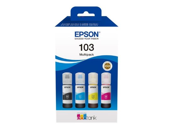 Tinta EPSON 103, C13T00S64A, 4-color multipack, za L12xx/L31xx/L32xx/L52xx/L55xx, 65ml