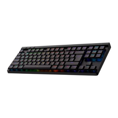 Tipkovnica LOGITECH Gaming G515 Lightspeed TKL, Tactile switch, RGB, mehanička, bežična, US Layout, USB, crna