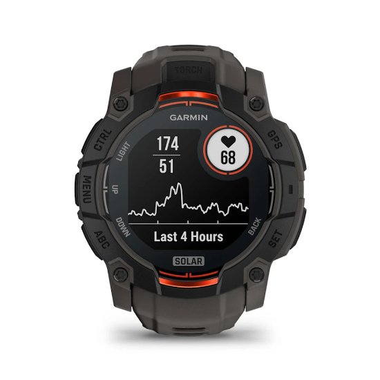 Pametni sat GARMIN Instinct 3 Solar 50mm, GPS, HR, pametne obavijesti, crni