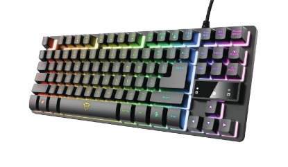 Tipkovnica TRUST GXT 833 Thado TKL Illuminated Gaming Keyboard, crna, USB