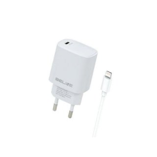 Kućni punjač BELINE BLNCW20L, 20W, PD3.0, USB-C, Lightning kabel, bijeli