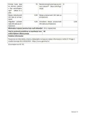 Perilica rublja MIDEA MF200W90WB/W-HR, 9 kg, 1400 o/min, energetski razred A, bijela