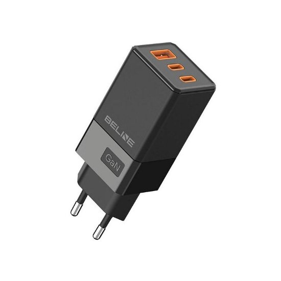 Kućni punjač BELINE BLN3CB65 GaN, 65W, PD3.0/QC3.0, 2xUSB-C + USB-A, crni