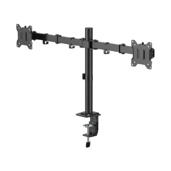 Stalak za monitor SBOX LCD-352/2-3, stolni, do 32", za 2 monitora, crni