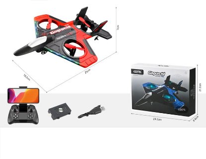 Avion na daljinsko upravljanje JACKO TOYS Gopachi, crveno-plavi