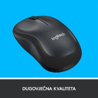 Miš LOGITECH M220 Silent, optički, bežični, crni, USB