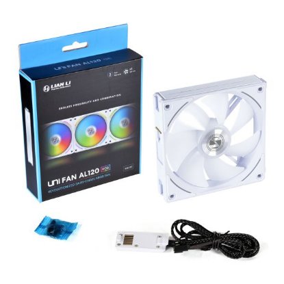 Ventilator LIAN LI Uni AL120 RGB, 120mm PWM, bijeli
