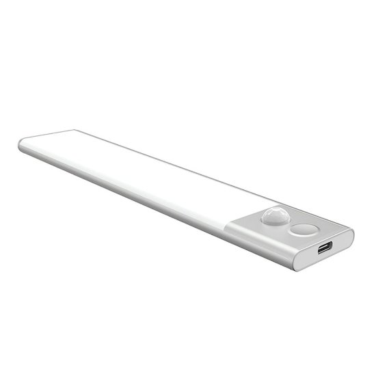 LED lampa Sensor Cabinet Light, magnetna, senzor pokreta, 40cm, srebrna