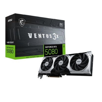 Grafička kartica MSI GeForce RTX 5080 Ventus X3 OC + 16GB, GDDR7