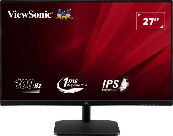 Monitor 27" VIEWSONIC VA2732-H, FHD, IPS, 100Hz, 1ms, 250cd/m2, crni