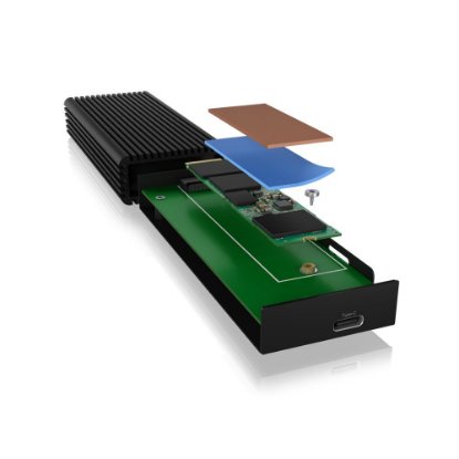 Eksterno kućište ICY BOX IB-1916M-C32, M.2 NVMe SSD, USB-C, crno