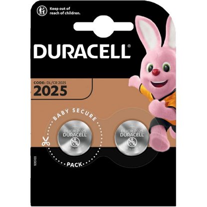 Baterija DURACELL litijska 2025, 2 komada