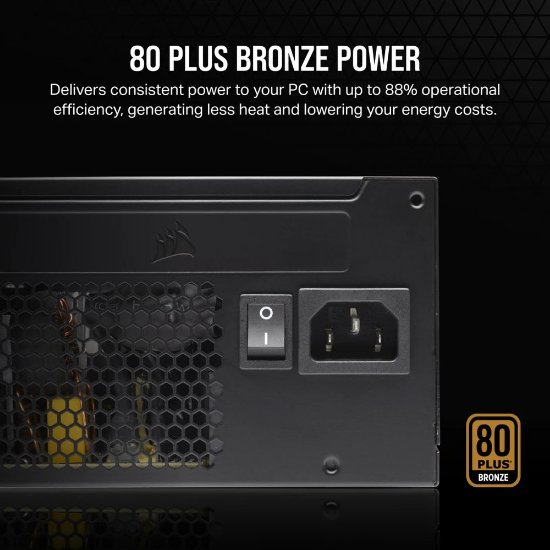 Napajanje 650W, CORSAIR CX650, CP-9020278-EU, 120mm vent., 80+ Bronze