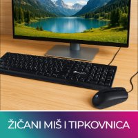 Tipkovnica + miš OCTIO KM101U, crni, USB