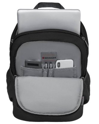 Ruksak za laptop WENGER Quadma, 16", crni