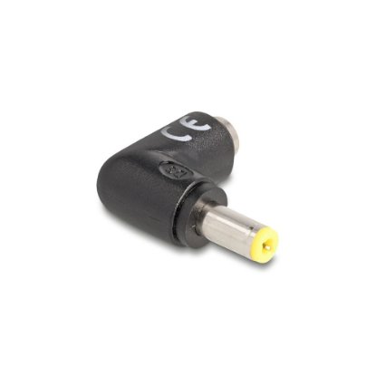 Adapter DELOCK 5,5 x 2,5mm(M) na 5,5 x 2,5mm (Ž), kutni, za punjenje laptopa
