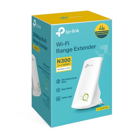 Wireless range extender TP-LINK TL-WA854RE, 300 Mbit/s, 802.11 b/g/n, bežični