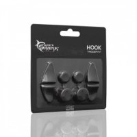 Silikonski nastavci WHITE SHARK Hook, za PS5 gamepad, crni