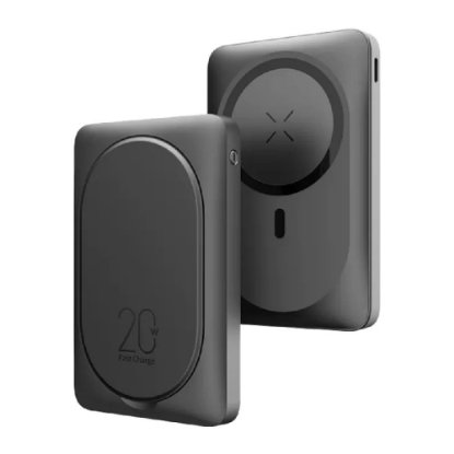 Mobilni USB punjač VEGER MagOn Pro, magnetni, 10000 mAh, crni