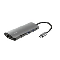 Docking station TRUST Dalyx, 7 u 1, USB-C na 2x USB 3.1, USB-C, HDMI, G-LAN, Card Reader, za laptop