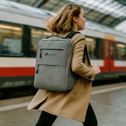 Ruksak za laptop OCTIO Essentials MultiPack, 15.6", sivi