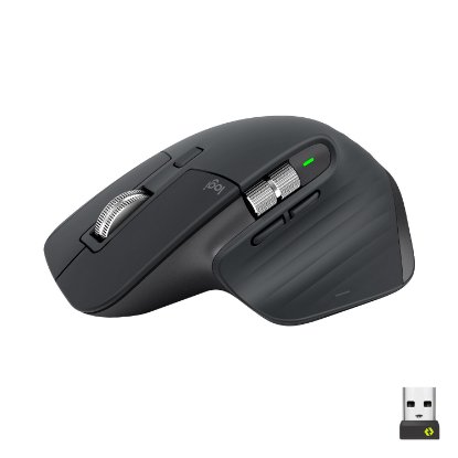 Miš LOGITECH MX Master 3S Performance, laserski, bežični, BT, USB, crni