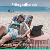 Tipkovnica za tablet LOGITECH Flip Folio V2, za ipad Pro & Air 13", Bluetooth, bežična, crna