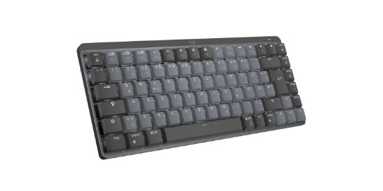 Tipkovnica LOGITECH MX Mechanical Mini Clicky, bežična, BT, crna