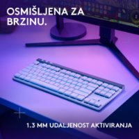 Tipkovnica LOGITECH Gaming G515 Lightspeed TKL, Tactile switch, RGB, mehanička, bežična, US Layout, USB, bijela